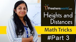 Aptitude Made Easy  Heights And Distances Math Tricks Part  2 [upl. by Halian]