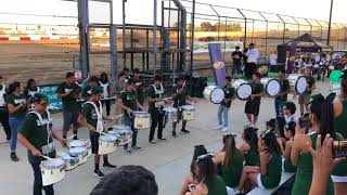 Dinuba High Drumline  Tulare Fair 2018 [upl. by Atillertse]