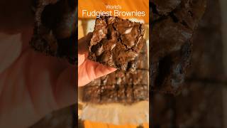 The FUDGIEST Brownies 🍫 ChocolateLovers Brownies HomeBaked DessertHeaven SweetTreats [upl. by Ahsuas]