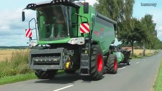 Fendt Mähdrescher  Getreideernte  Weizen mähen  Anlieferung zum Hafen  combine Harvester wheat [upl. by Resneps292]