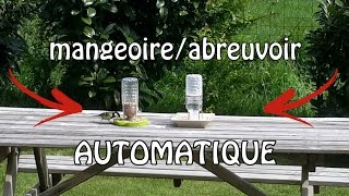 Créer un abreuvoirmangeoire à oiseaux AUTOMATIQUE [upl. by Bergeron]