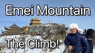 Emei Mountain Winter Climb  Leshan Sichuan China [upl. by Ahsitam]