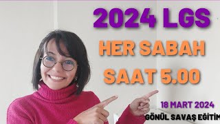 Gönül Savaş Eğitim amp Lgs 2024 Sabah Kampı [upl. by Nahk929]