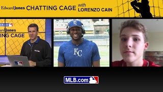 Chatting Cage Lorenzo Cain answers fans questions [upl. by Sasnett]