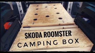 DIY Camping Box  Skoda Roomster  Low Budget [upl. by Varian401]