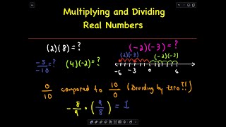 PreAlgebra 14 Multiplying and Dividing Real Numbers [upl. by Dranyar975]