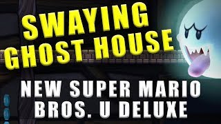 New Super Mario Bros U Deluxe Frosted Glacier Ghost House amp Secret Exit [upl. by Zetnahs]