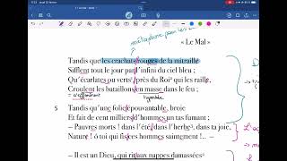 ORAL Bac Français  comment réviser  Rimbaud  Le Mal  lecture linéaire [upl. by Maybelle57]