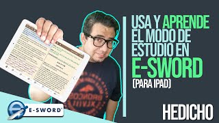 TUTORIAL Modo Estudio IPAD  eSword  HeDicho [upl. by Ewnihc]