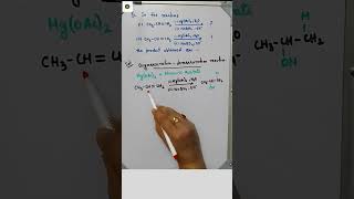 Hydrocarbon  Oxymercuration  Demercuration  Alkene  168 [upl. by Esiom]