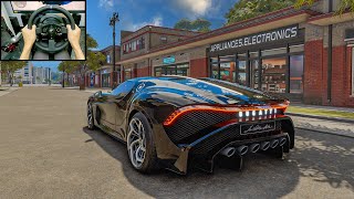 Bugatti La Voiture Noire  The Crew Motorfest  Thrustmaster T300RS gameplay [upl. by Jonme]