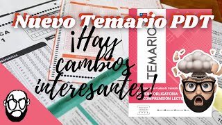 TEMARIO 2022 ¿Hay grandes cambios ¡La verdad sí Uno tremendo PDT en COMPRENSIÓN LECTORA [upl. by Darrelle]