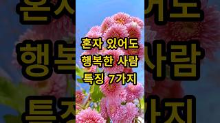 혼자 있어도 행복한 사람 특징 7가지  긍정적인 사람  감사하는 마음을 가진 사람 [upl. by Uund117]