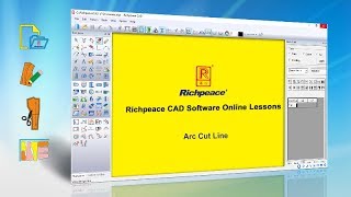 Richpeace CAD Software Online LessonsTip of the dayArc cut lineV9 [upl. by Ardnaeed446]