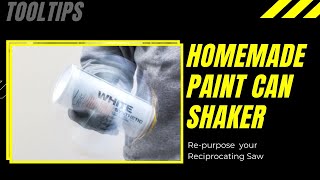 Paint Can Shaking Tool for Reciprocating Saw  Repurpose your saw and make mixing up paint a breeze [upl. by Ching]