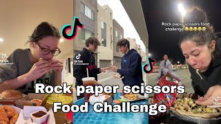 Rock Paper Scissors Food Challenge 🏃‍♀️ [upl. by Eillom]