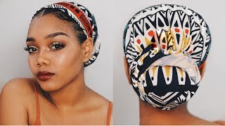 HEADWRAP FOR THE LOW LOW  HEADWRAP TUTORIAL [upl. by Llenrap]