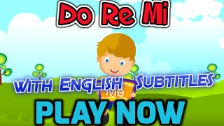 Do Re Mi with English Subtitles  Nursery Rhymes amp Songs in HD [upl. by Esinyl950]