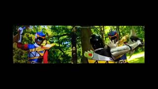 Power Rangers Miniforce vs Dark RangerZyuden Sentai Kyoryuger Gaburincho of Music vs Deathyurger [upl. by Eiclek358]