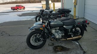 2020 Ural Motorcycle Cold Start Gen2 vs Gen1 [upl. by Obadiah]