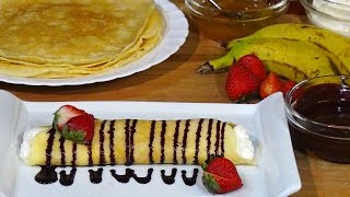 Receta Crepes dulces  Recetas de cocina paso a paso tutorial Loli Domínguez [upl. by Litton335]