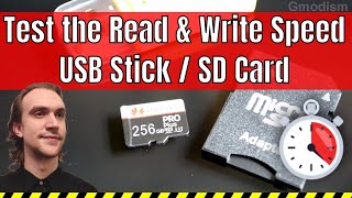 How to Test the Read and Write Speed of an Micro SD Card or USB Stick [upl. by Nabe699]