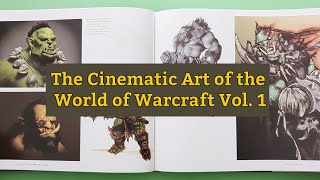 The Cinematic Art of the World of Warcraft Vol 1 ASMR Book Flip Through [upl. by Ailehpo]