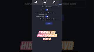 Hikvision DVR Offline Problem  Part 2 cctv cctvcamera hikvision [upl. by Moht776]