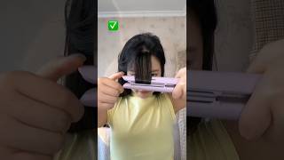 Do you know this straightener hack 😯😍 shortvideo hairstyle short [upl. by Parrnell748]