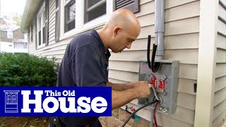 How to Upgrade an Electric Meter to 200Amp Service Part 1  This Old House [upl. by Malvia415]