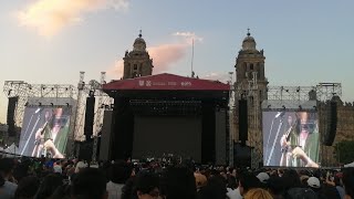 Laura Itandehui Concierto en ZÃ³calo de CDMX [upl. by Alat]