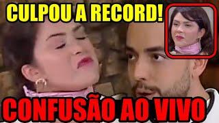 NADJA NÃO ACEITA ELIMINAÇÃO CULPA A RECORD E DISCUTE COM LUCAS SELFIE AO VIVO [upl. by Forward]