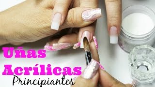 Uñas de acrilico para principiantes  beginner acrylic nails [upl. by Repmek93]