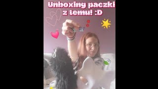 Unboxing paczki z temu D przypinki  maski  ogon  futerko 🐾🍃😍🌟klanstokrotki quadrobics [upl. by Kennett]