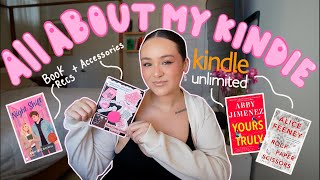 all about my kindle 🩷 kindle unlimited book recs accessories  why you should buy a kindle [upl. by Utley]