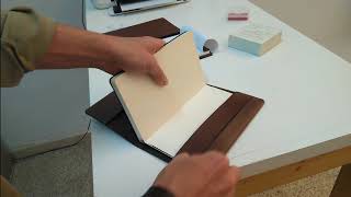 Cocuan leather Moleskine cover  How it works [upl. by Amitie]