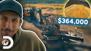 Parker Makes 364000 In Gold After Getting Rookie Operator To Move Sluicifer  Gold Rush [upl. by Eltsyrhc]