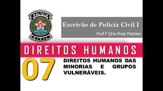 Aula 7 Direitos Humanos Escrivão Polícia Civil MG Prof Círia Prais Metzker [upl. by Bolen]