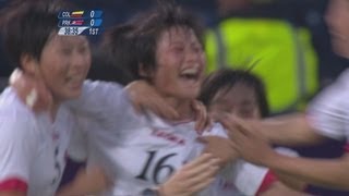 Colombia 02 DPR Korea  Womens Football Group G  London 2012 Olympics [upl. by Okia]