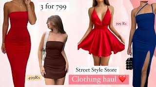 STREET STYLE STORE HAUL😍  3 For 799 Dresses  HONEST REVIEW  ANJALI RAJPUT  haul sss [upl. by Oettam]