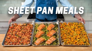 3 Easy and Healthy Sheet Pan Meals [upl. by Nirat]