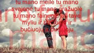 Donce  tu mano meile lyrics [upl. by Ahsinad]