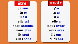 conjugaison verbe être et avoir au présent de lindicatif [upl. by Lawtun]