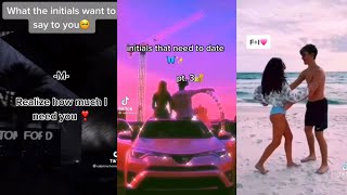 Initials TikTok Compilation  Soulmate initials  TikTok Compilation  🤍❤️🤍 [upl. by Aisatana281]