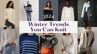 winter trends you can knit  20 knitting pattern ideas inspired by commercial fashion [upl. by Pierson]