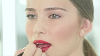 METALLIC RED LIPS TUTORIAL  Achieve The Fresh Doll Look [upl. by Coniah813]