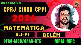 Corrigindo uma prova Anterior para o CFAQ  Matemática  Questão 24Curso de formação de Aquaviários [upl. by Candida547]