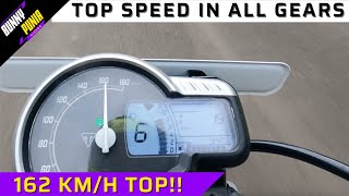 Triumph Speed 400 top speed in all gears See what it can do in 6th gears [upl. by Wrand]