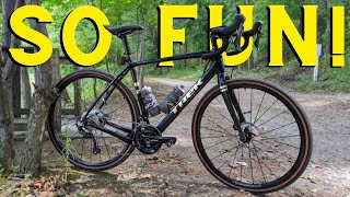 The First Adventure on my 2021 Trek Checkpoint SL6 Gravel Bike [upl. by Blackstock]