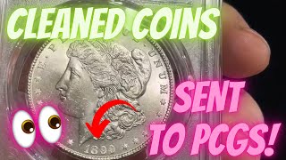 I Cleaned Valuable Coins amp Sent them to PCGS  Results [upl. by Virg835]